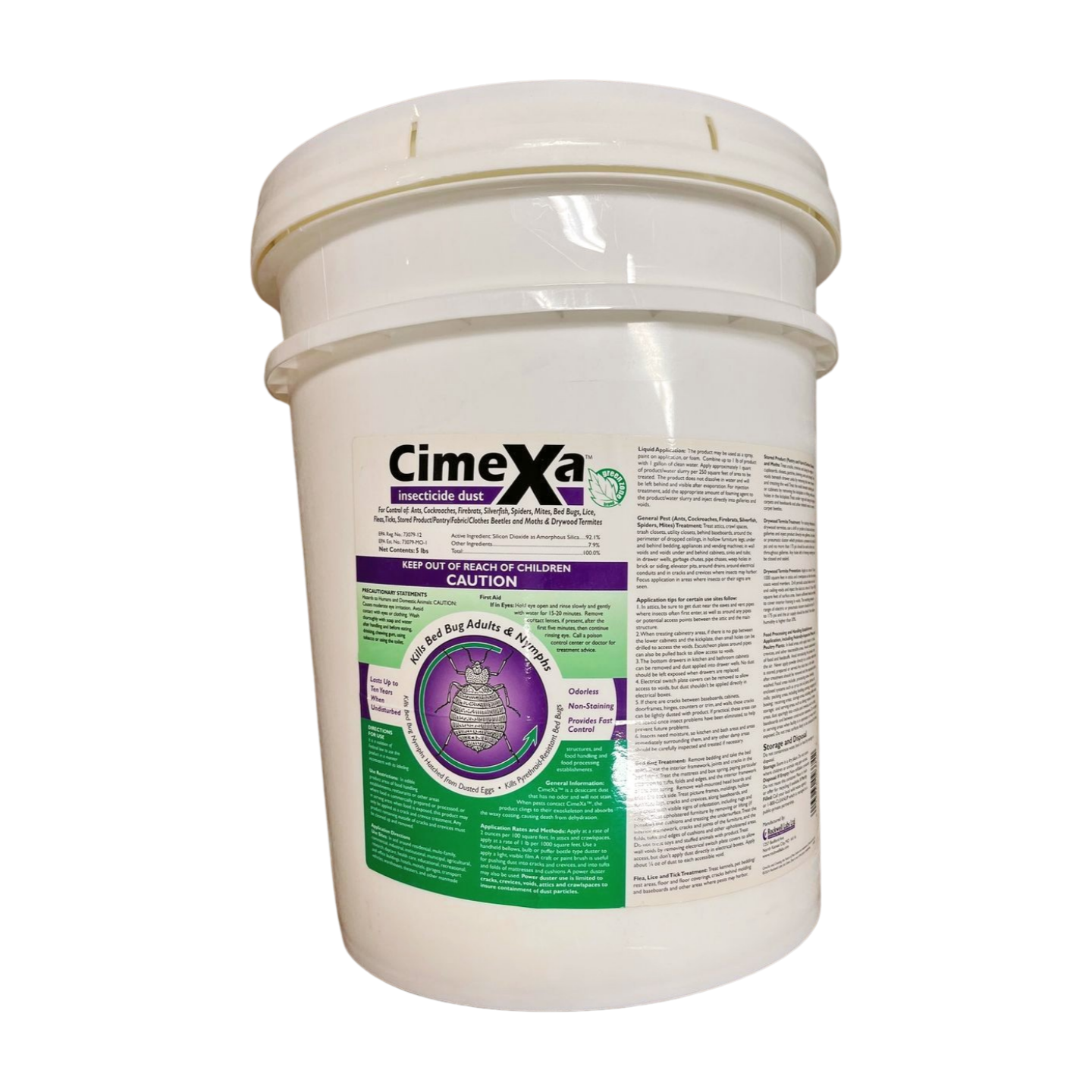 Cimexa is a highly effective desiccant powder designed to control moisture and protect environments from damage caused by dampness and pests. Its fine silica silica formulation absorbs humidity quickly, helping to preserve goods and maintain cleanliness in industrial, commercial, and residential settings. Trusted by professionals, Cimexa is an essential tool for maintaining dry, safe spaces and preventing mold, mildew, and insect infestations.