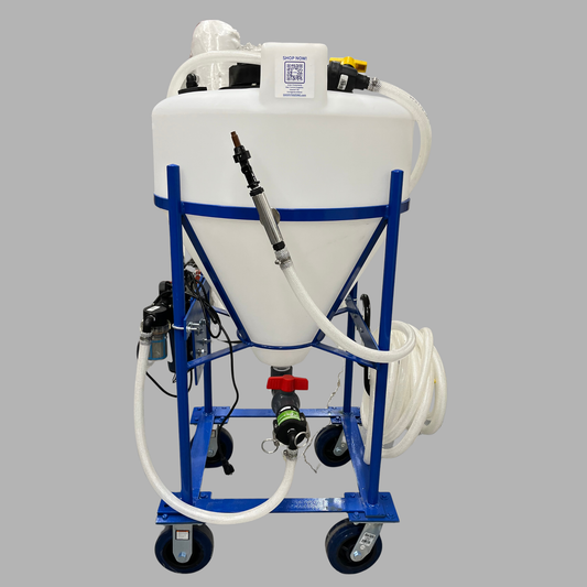 Small liquid grain protectant applicator for stored grain treatment