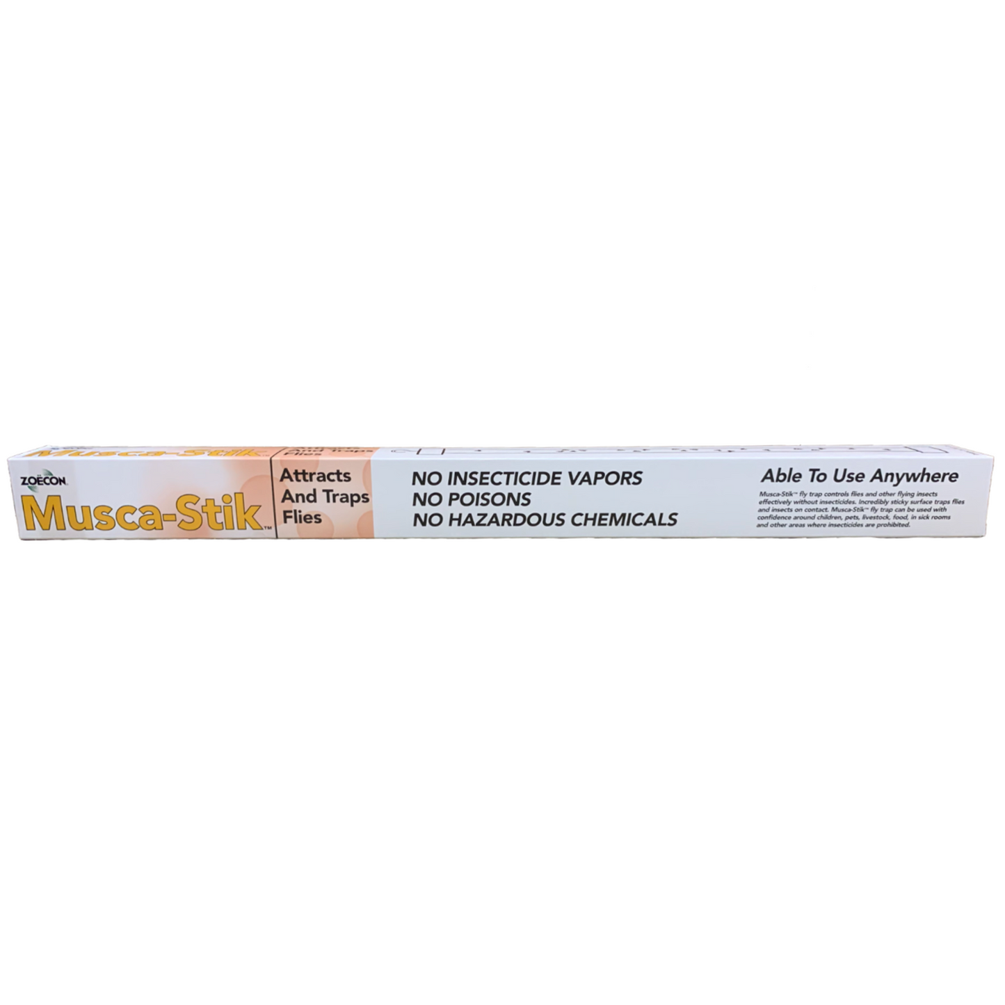 The Musca-Stik quickly and effectively keeps flies away from your outdoor picnic business area affected by flies.