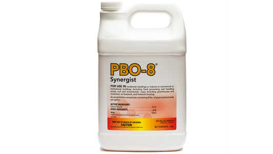 PBO-8 Synergist container on a white background