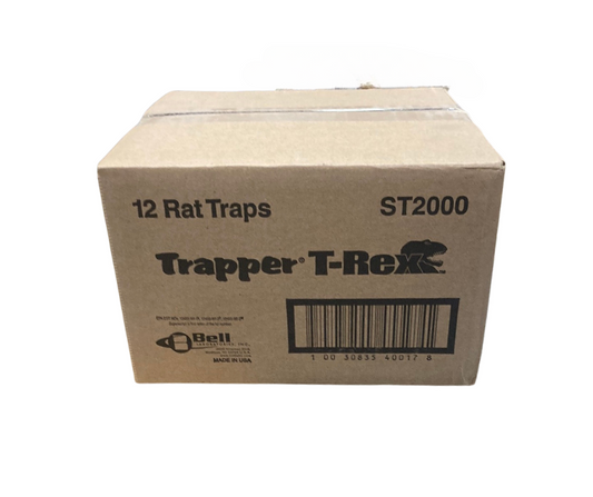 Case of T-Rex snap rat traps for rodent control