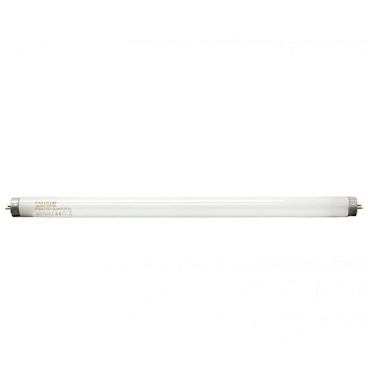 An 18-inch shatterproof bulb, designed for outdoor and commercial use, with a white base and clear glass.