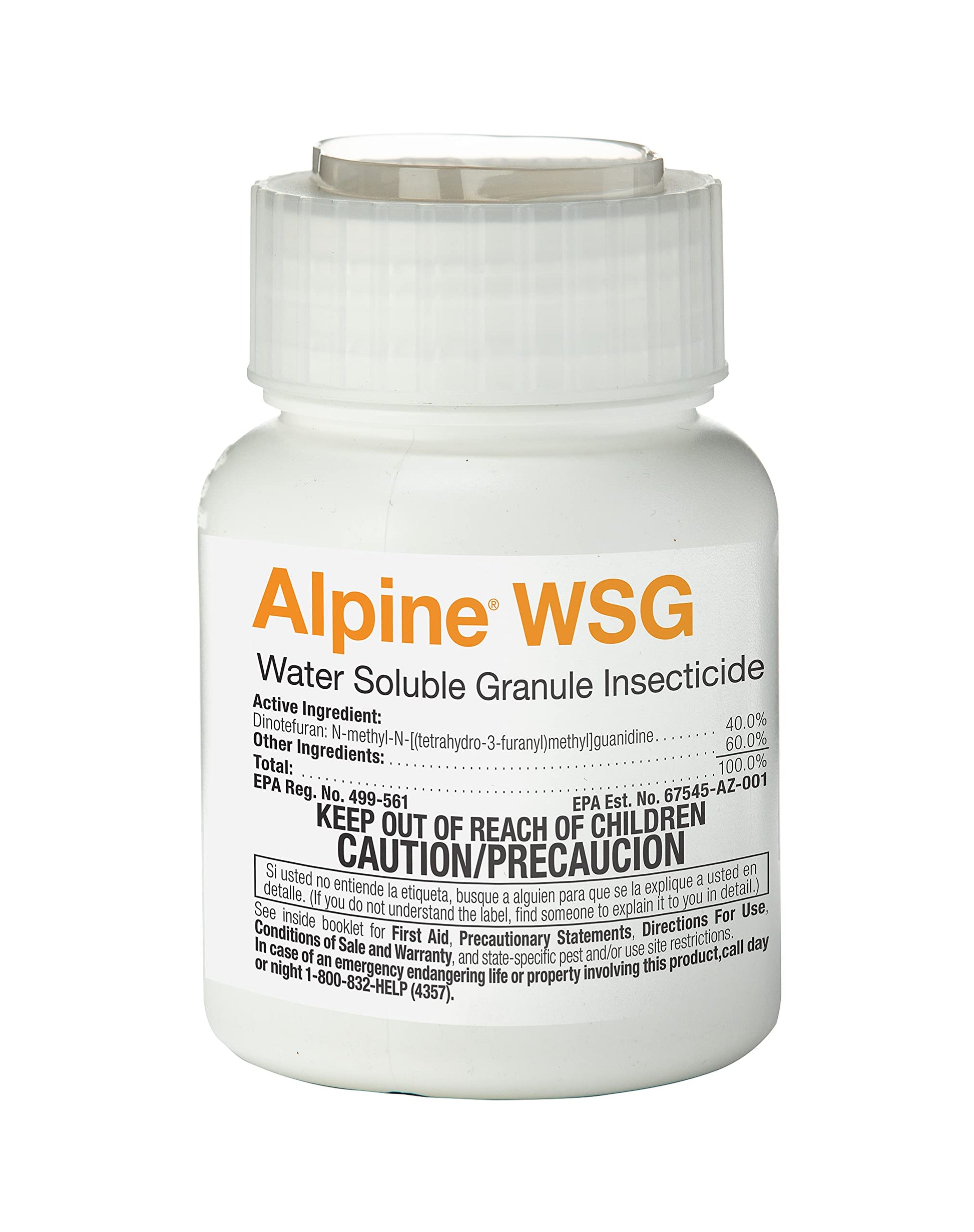 Alpine WSG is a clear, odorless solution for controlling pests on surfaces and broadcast areas. It is non-repellent, safe for food handling environments, easy to mix, and won’t clog equipment.