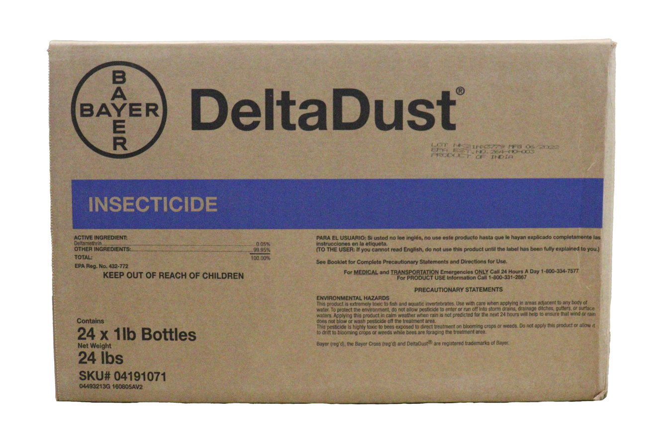 DeltaDust is a 100% waterproof dust and will not clump or absorb moisture in wet areas