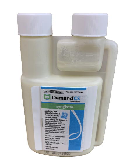 Demand CS offers up to 90 days of control of more than 30 pests, including mosquitoes, ticks, fleas, ants and cockroaches.