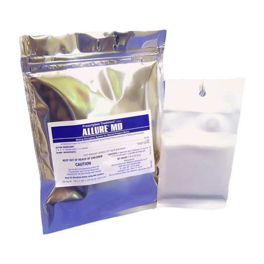 PT®&nbsp;Allure®&nbsp;MD&nbsp;was developed to control stored product moths including Indian Meal Moths in a wide variety of commercial situations.&nbsp;PT®&nbsp;Allure®&nbsp;MD&nbsp;uses mating disruption technology to prevent reproduction and reduce the number of moth larvae. This new EPA registered product actually controls Indian Meal Moths instead of just monitoring the population.