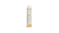 White spray can with orange label on a white background