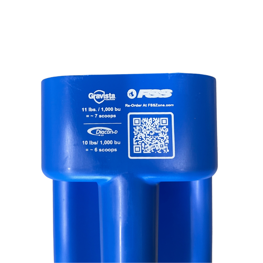 Central Life Sciences green dry grain protectant scoop