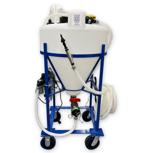 Small liquid grain protectant applicator for stored grain treatment
