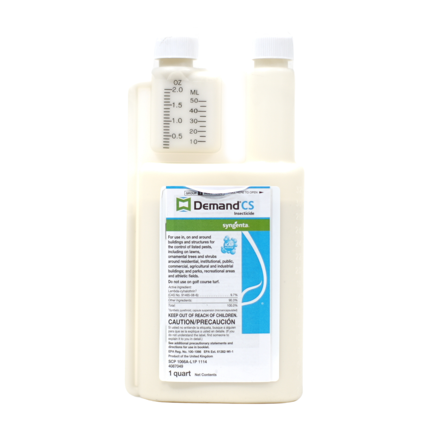 Demand CS offers up to 90 days of control of more than 30 pests, including mosquitoes, ticks, fleas, ants and cockroaches.