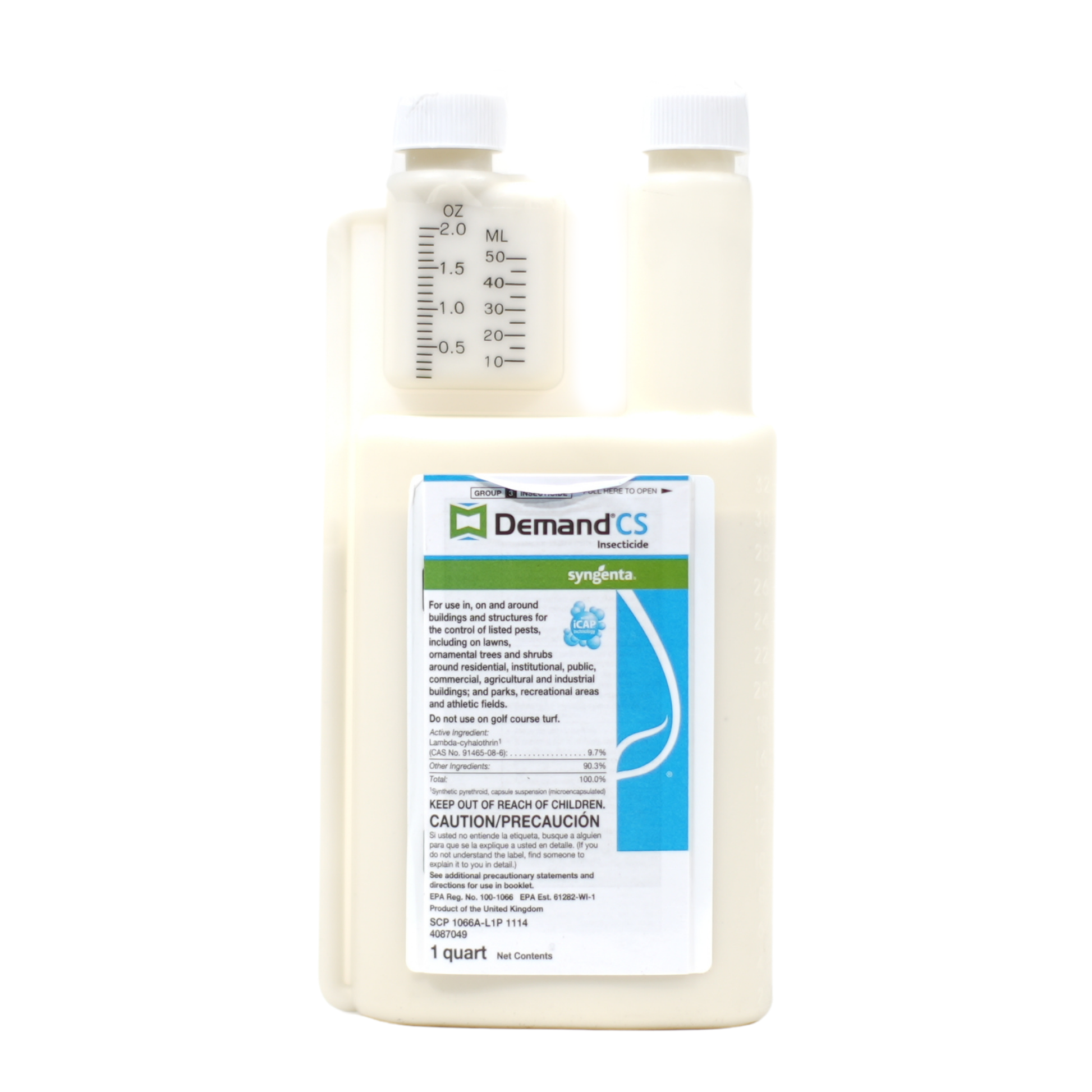 Demand CS offers up to 90 days of control of more than 30 pests, including mosquitoes, ticks, fleas, ants and cockroaches.