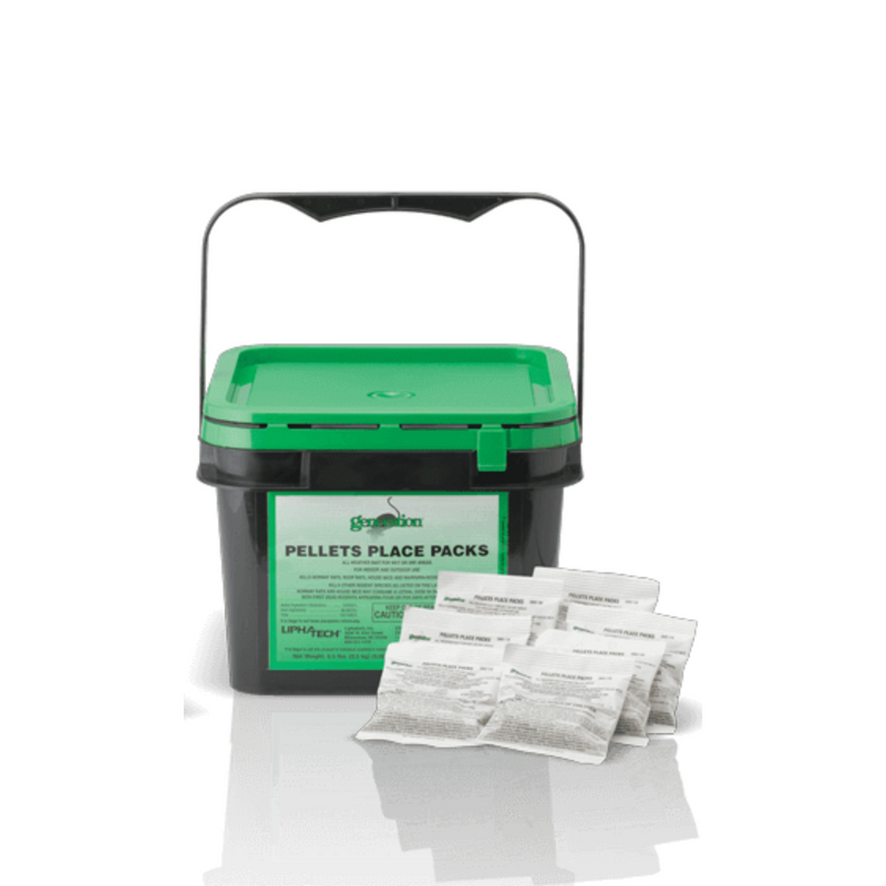 Generation pellet place packs, second-generation difethialone rodenticide for rats and mice