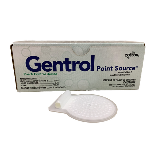 Gentrol Point Source is a ready-to-use pest control device that uses gentrol to prevent and eliminate pests.