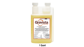 Gravista insecticide bottle on a white background