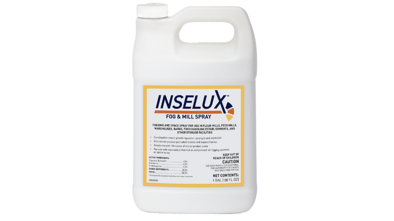 Inselux fog and mill spray container on a white background