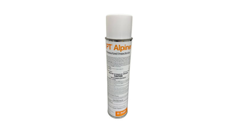 Alpine spray can on a white background