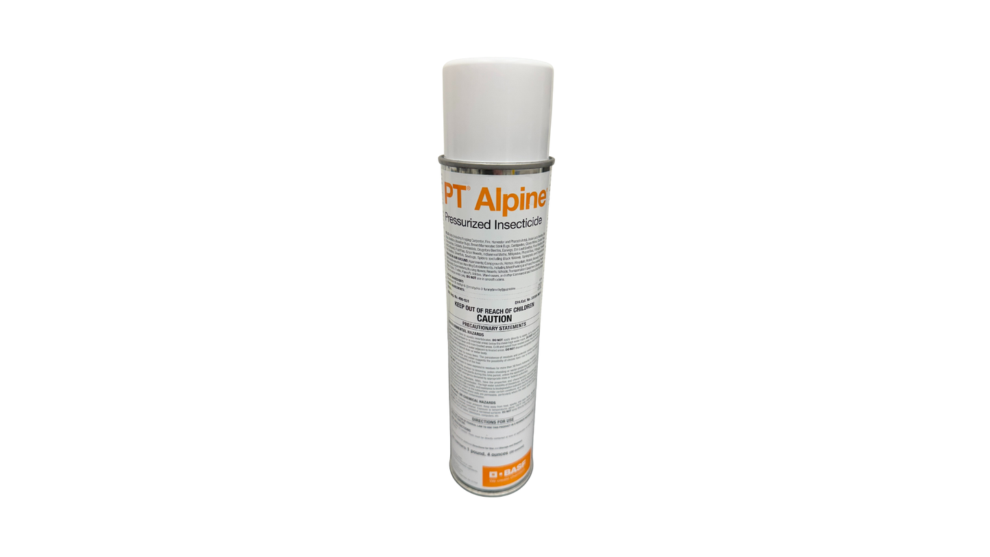 Alpine spray can on a white background
