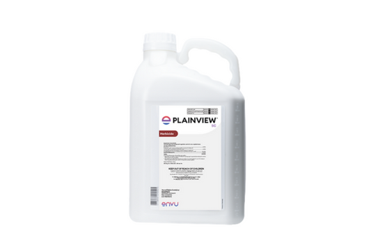 White container with 'Plainview' label on a white background