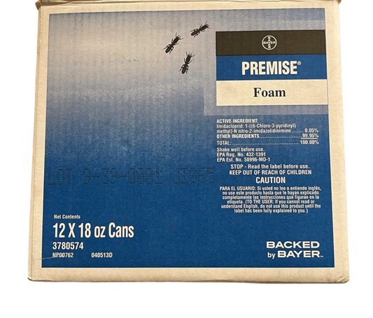 Box of Premise Foam pest control product