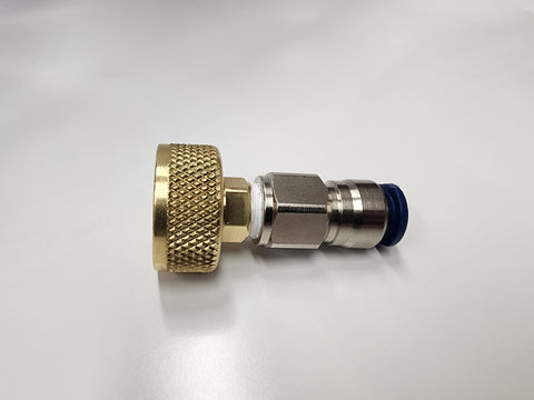 ProFume brass tank adapter and fitting, 3/8 inch, for sulfuryl fluoride