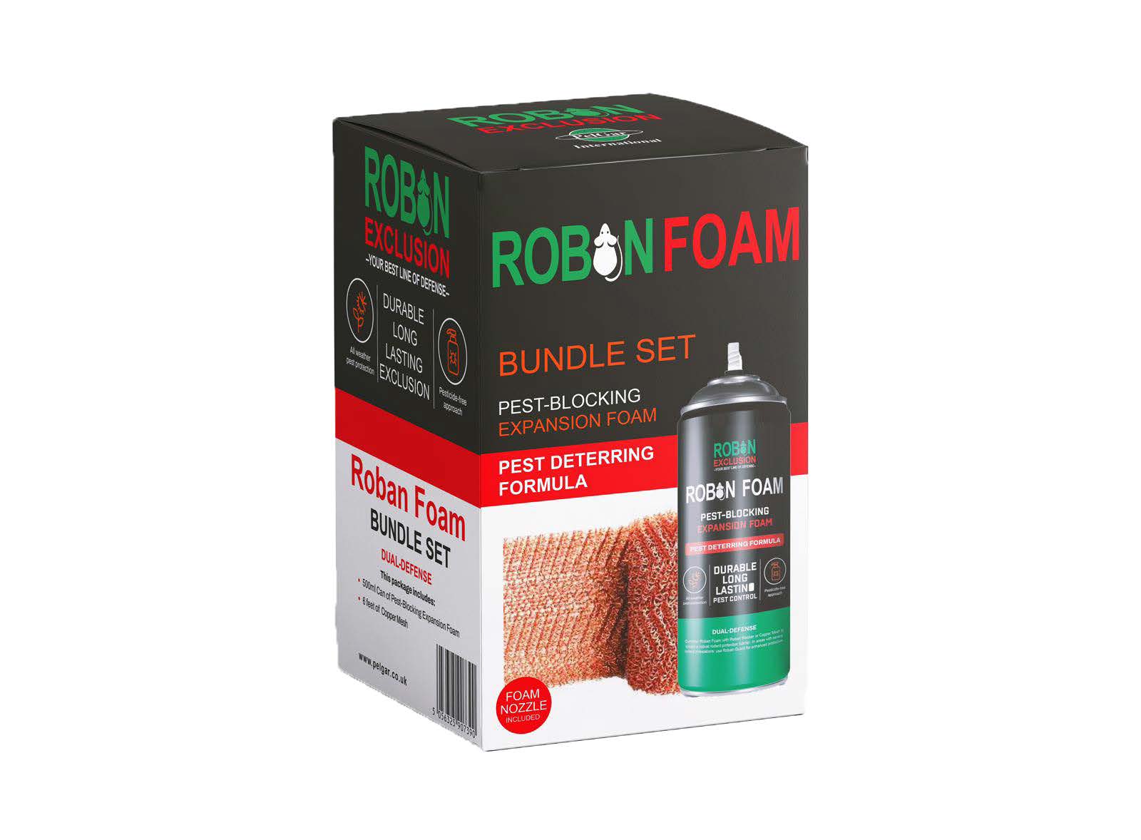 Robon Foam bundle set packaging on a white background