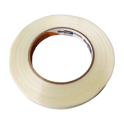 White strapping tape roll for box and pallet sealing