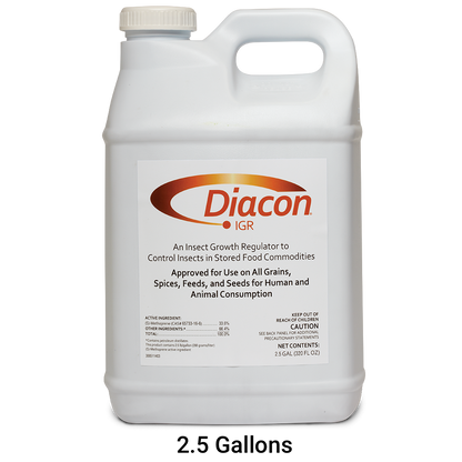 Diacon IGR liquid grain protectant 2.5 gallon jug for stored grain pest control