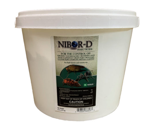 NIBOR-D Insecticide is a versatile borate powder used in cracks and crevices to prevent and control a wide range of pests, including ants, cockroaches, silverfish, and mildew.