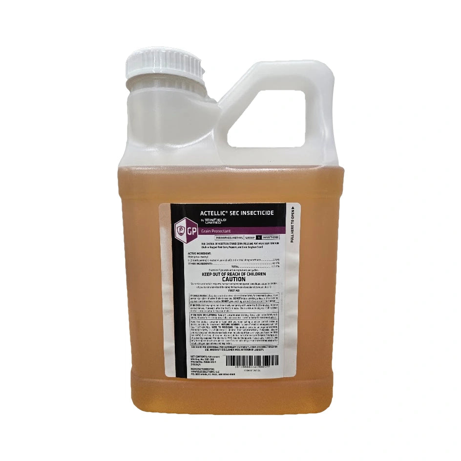 Actellic 5EC insecticide in a 1-gallon container